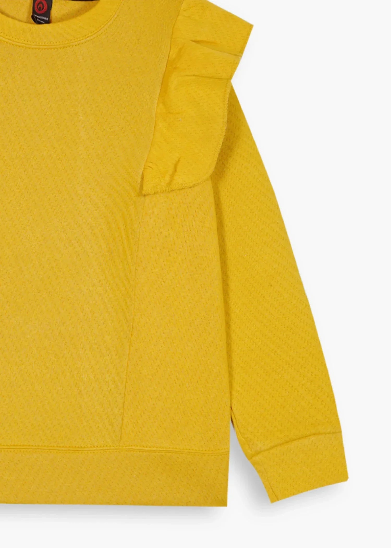 CHERRY-YELLOW-QUILTED-RUFFLE-SUIT-FOR-GIRLS-WINTER-2 - Piece Set