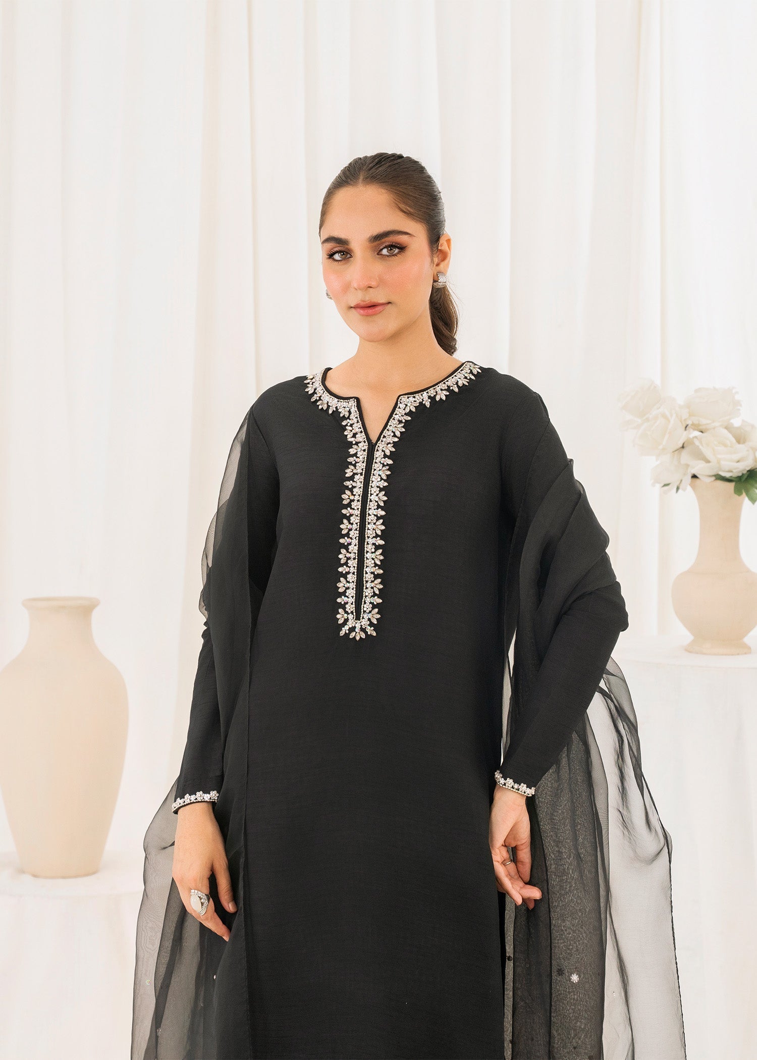 Rang-e-Haya Mirror Silk (Black)