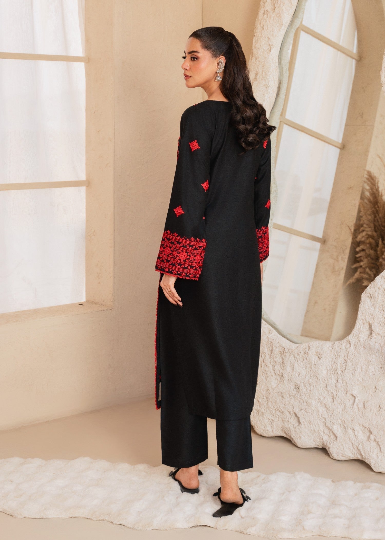 Tehzeeb Libas GLAZE EMBROIDERED 2PC