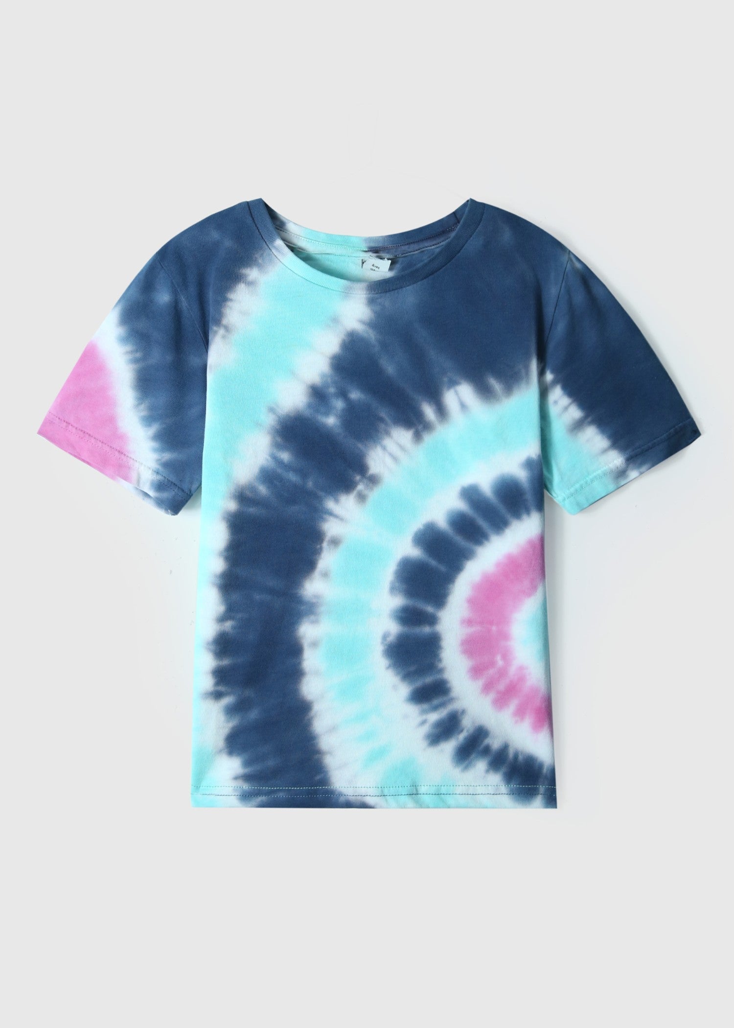GIRLS-TIE-DYE-ROUND-NECK-SOFT-COTTON-T-SHIRT