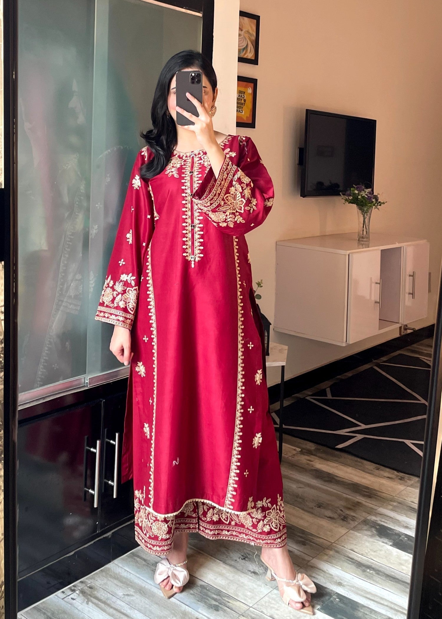 Tehzeeb Libas SAJNI EMBROIDERED 2PC