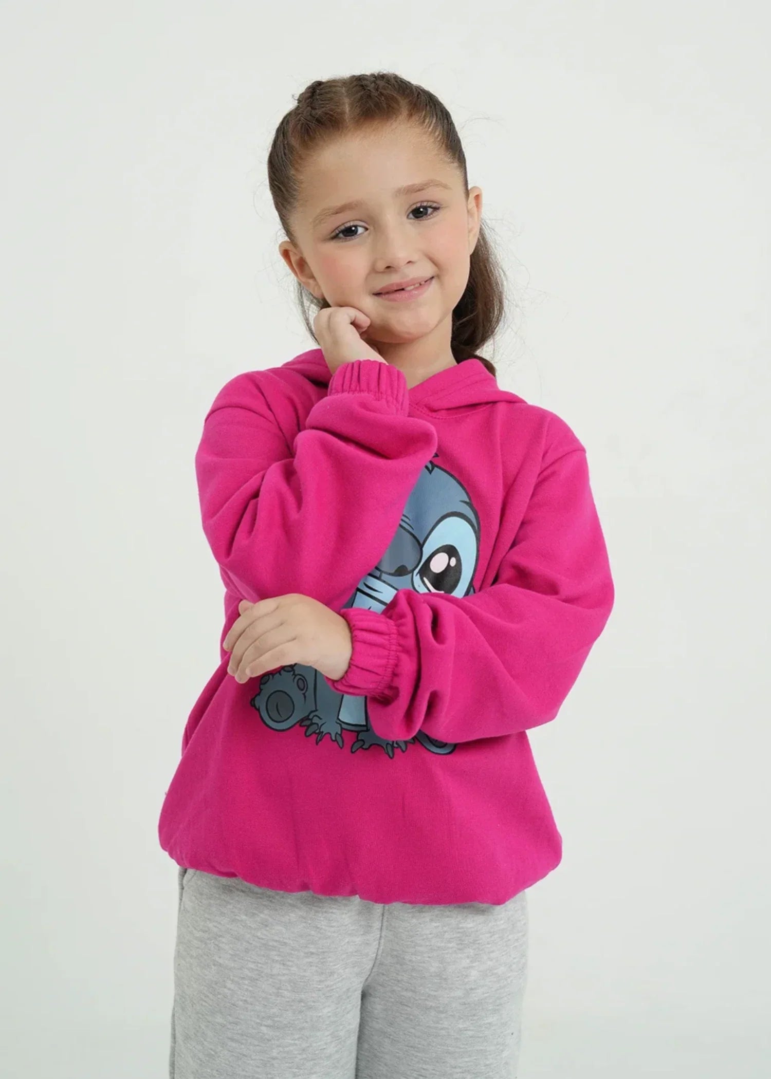 STITCH-PRINTED-KIDS-FLEECE-SUIT-100 - Cotton Fleece Winter Outfit