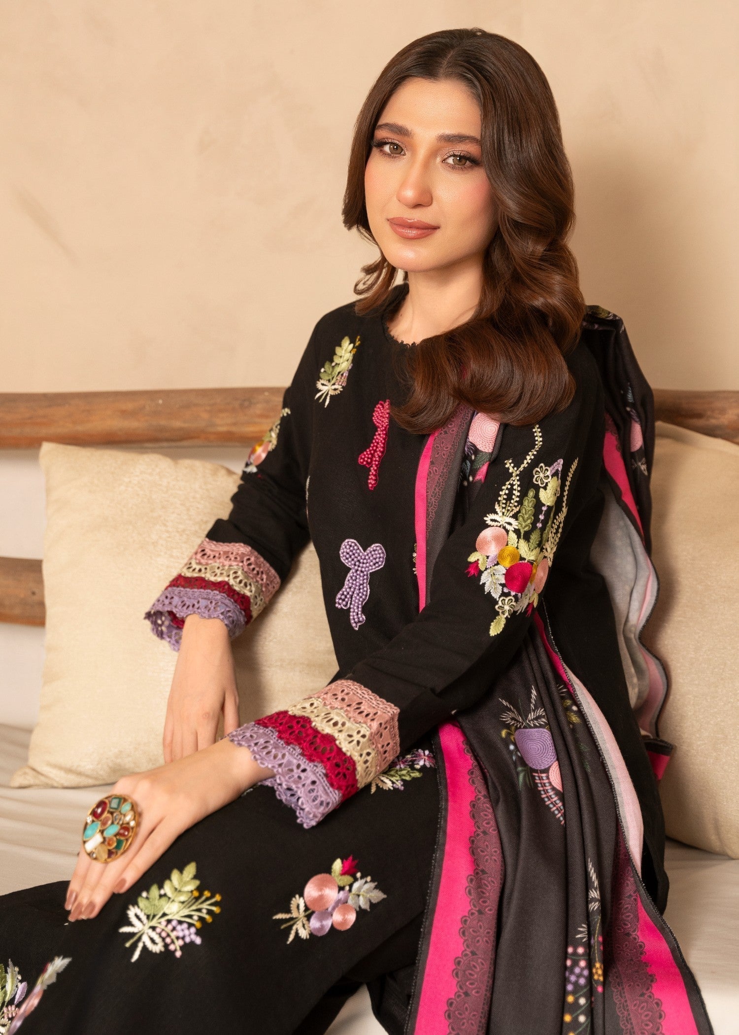 Sahibas By Mirza Faiqa - Black