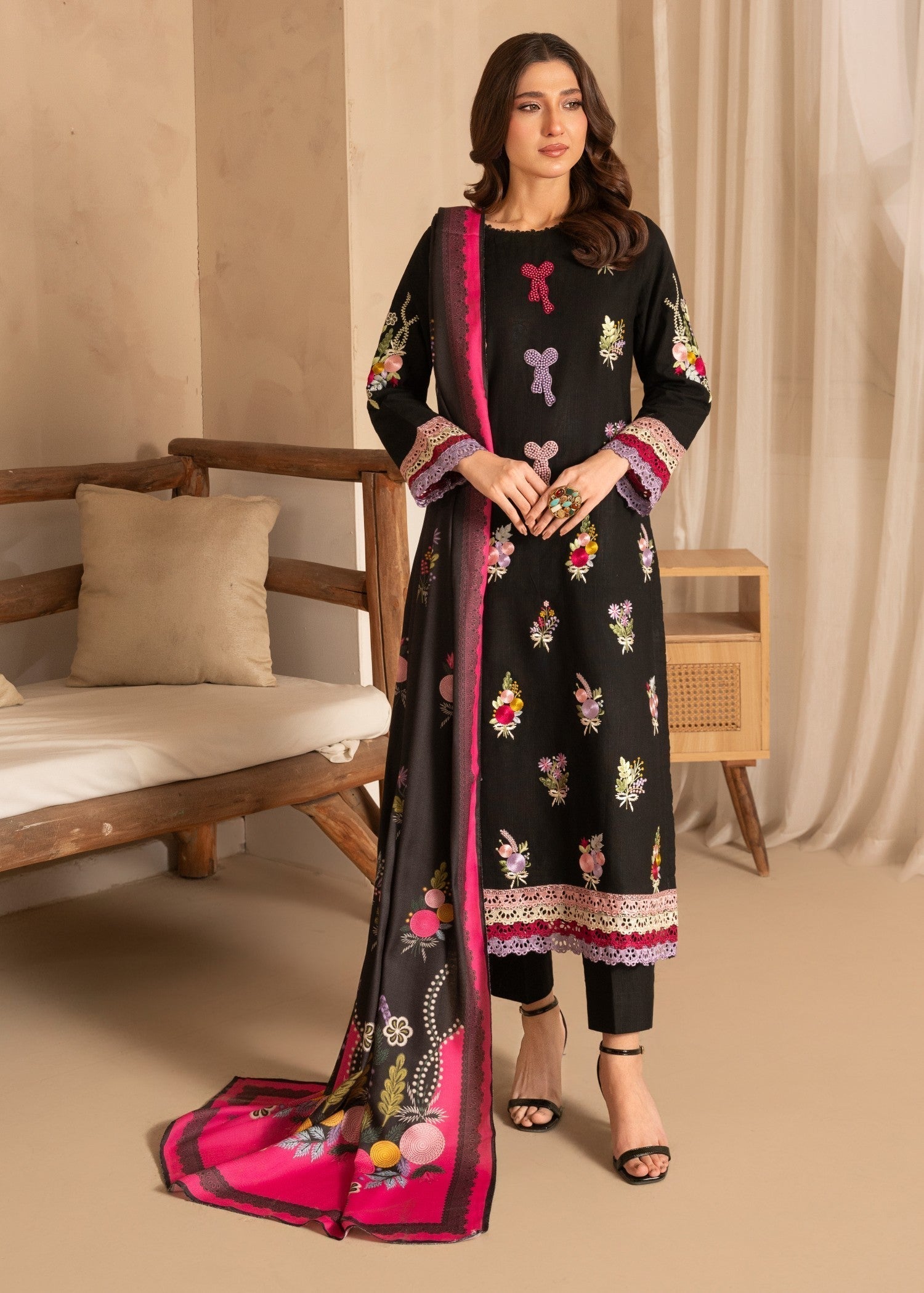 Sahibas By Mirza Faiqa - Black