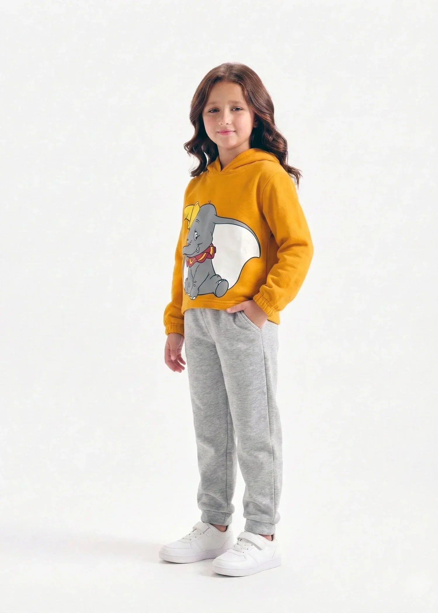 KIDS-DUMBO-YELLOW-SHORT-BODY-HOODIE-SUIT-WITH-GREY-TROUSER