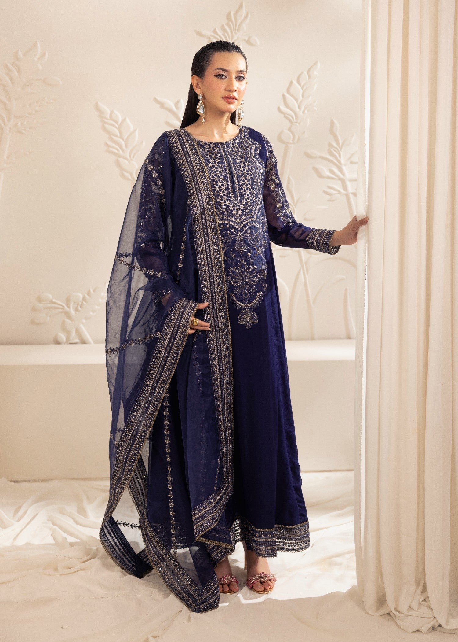 Mohagni MGG-101 CHIFFON 3PC STITCHED